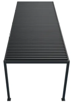 Essence elektrisk LED pergola med lameltag 600x300cm antracit