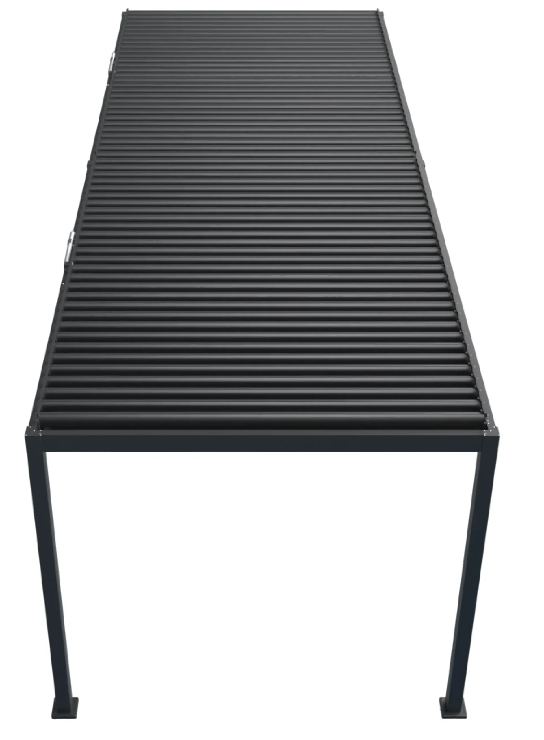 Essence elektrisk LED pergola med lameltag 600x300cm antracit