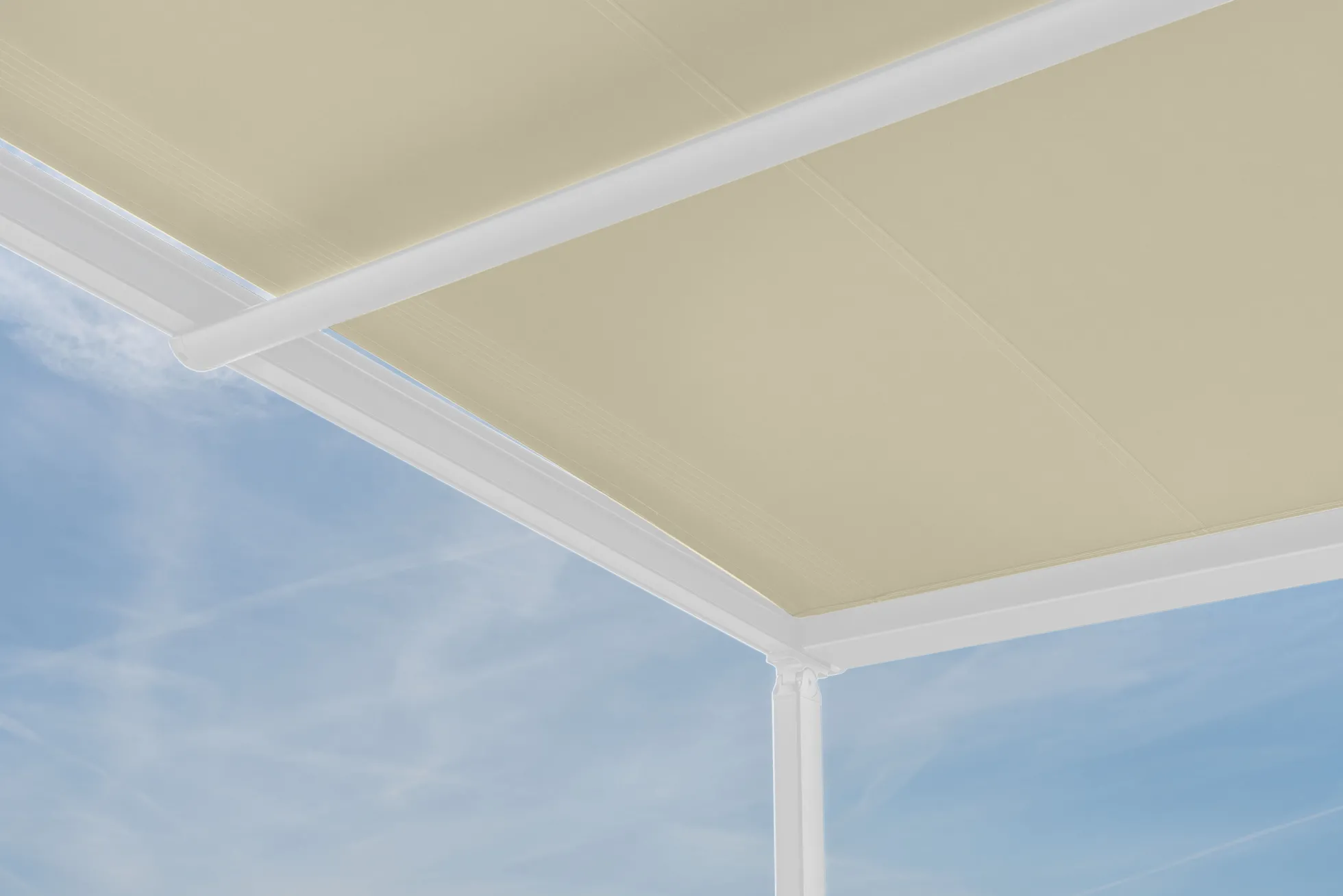 Essence elektrisk pergola markise 400x300cm hvid/creme