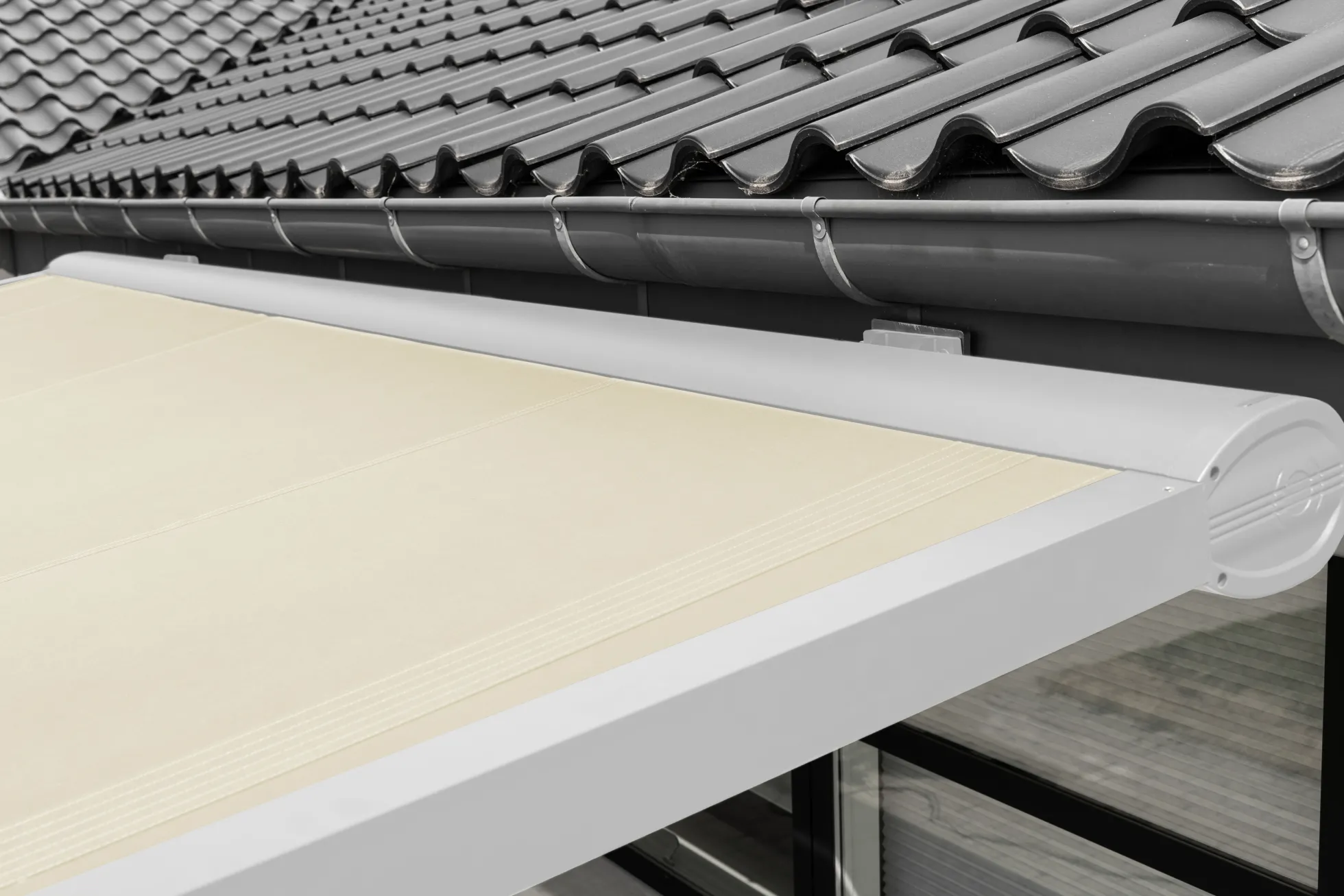 Essence elektrisk pergola markise 400x300cm hvid/creme