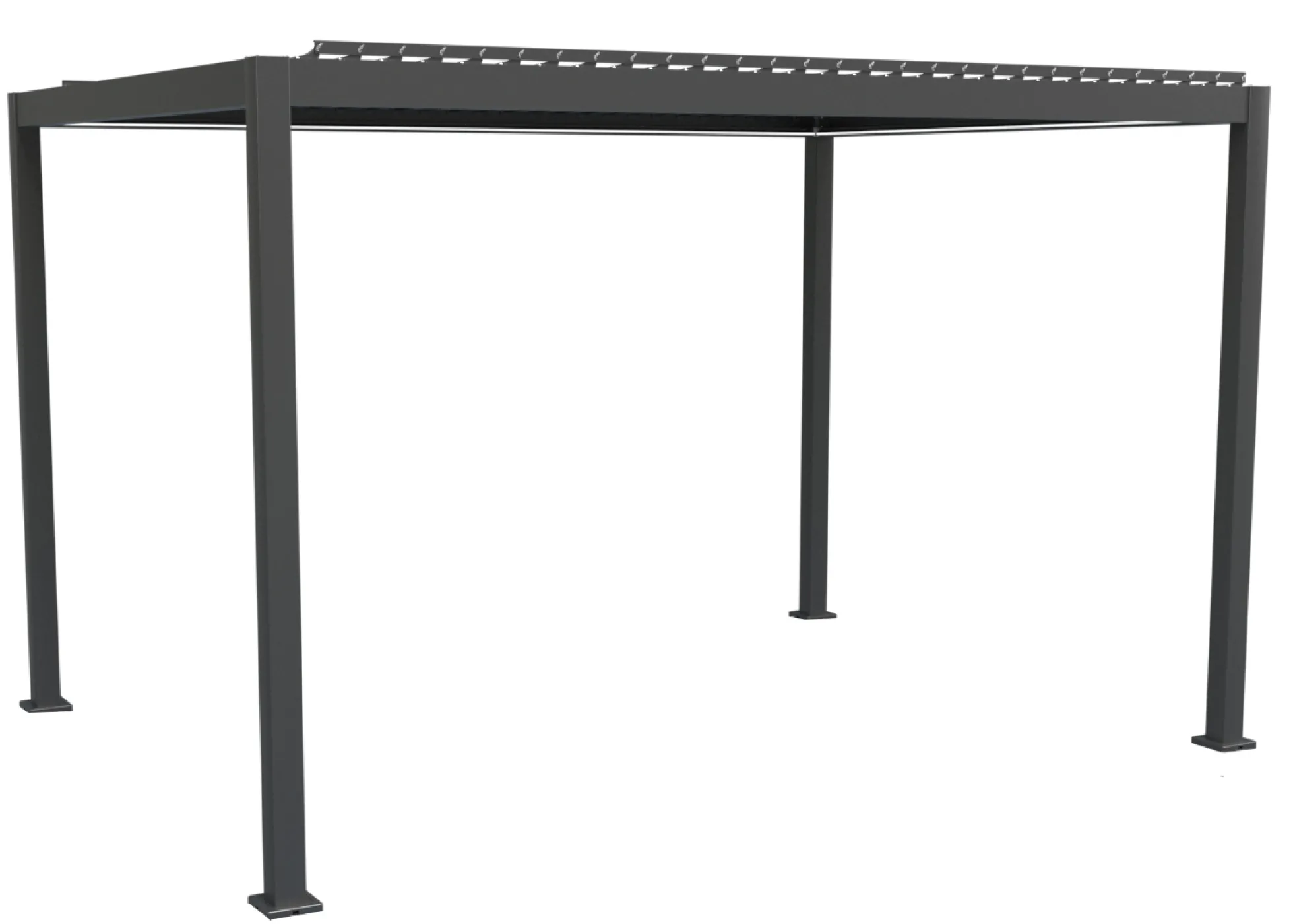 Essence elektrisk pergola med lameltag 400x300cm antracit