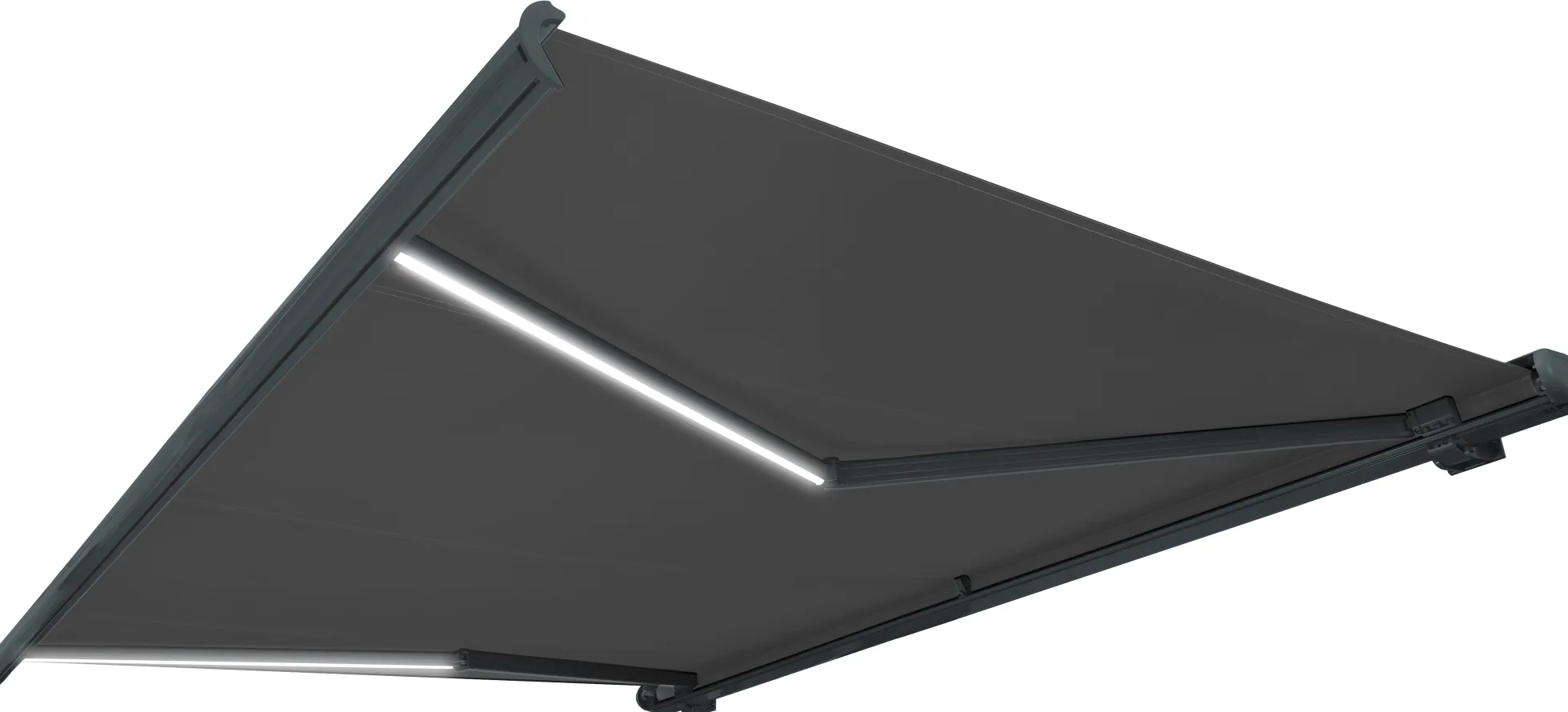Essence Premium LED lukket 350x250cm antracitgrå/antracitgrå
