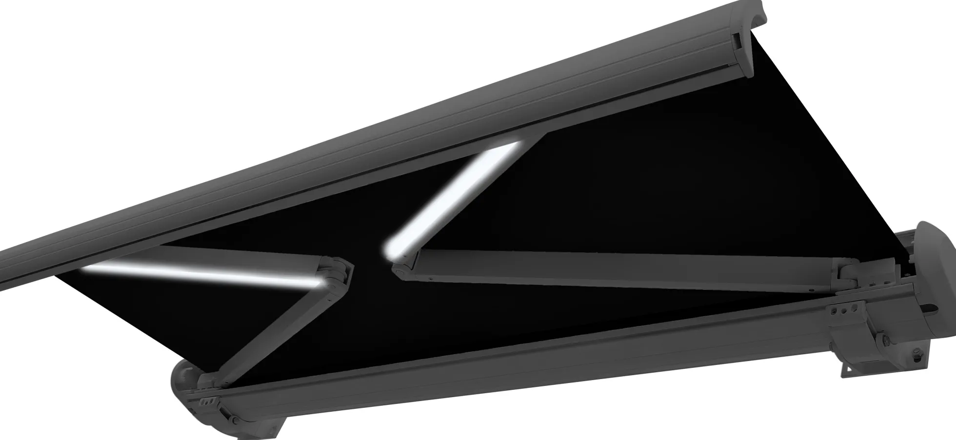 Essence Premium LED lukket 350x250cm sort/antracitgrå