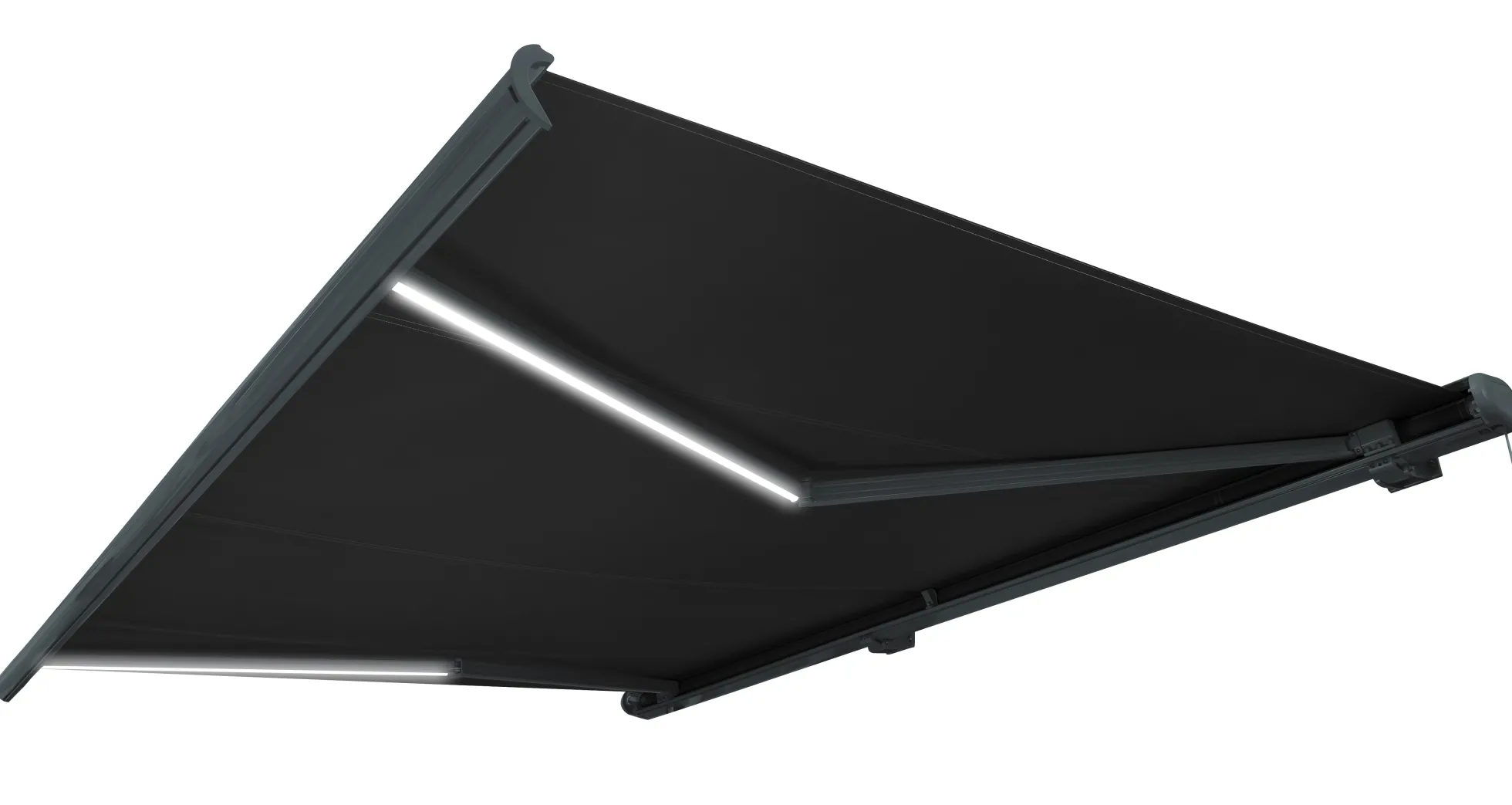 Essence Premium LED lukket 350x250cm sort/antracitgrå
