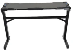 Exracer med LED 117x66x75cm sort/sort