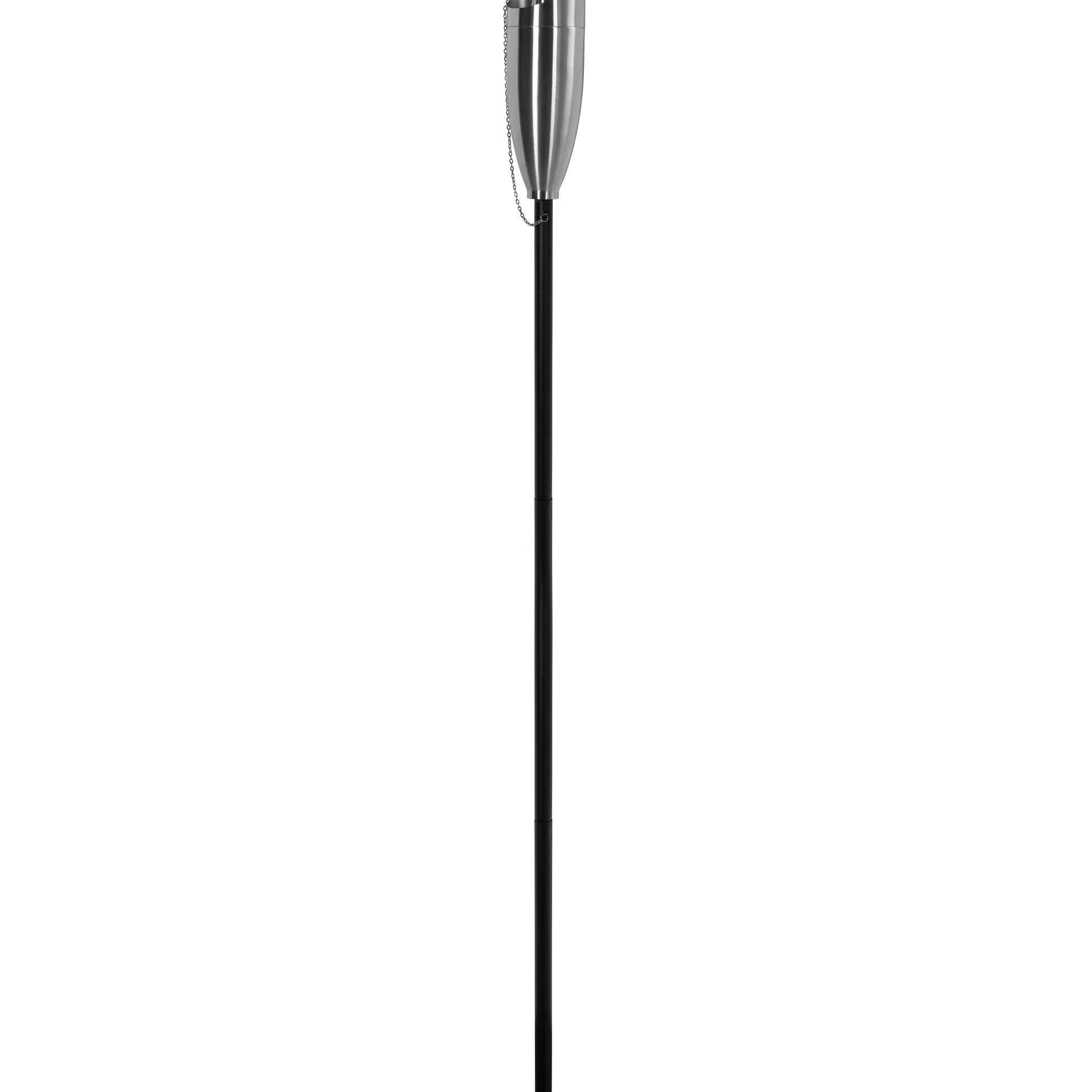Fakkel i rustfrit stål/sort 158cm