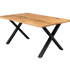 Firenze med krydsben og 1 planke 160x95x71cm eg natur/sort