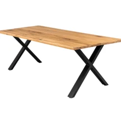 Firenze med krydsben og 2 planker 200x95x71cm eg natur/sort
