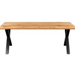 Firenze med krydsben og 2 planker 200x95x71cm eg natur/sort