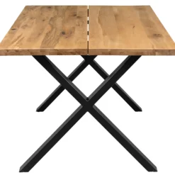 Firenze med krydsben 160x95x74cm eg natur/sort