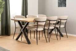 Firenze med krydsben 200x95x74cm eg natur/sort