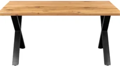 Firenze med krydsben 160x95x74cm eg natur/sort