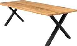 Firenze med krydsben 240x95x74cm eg natur/sort