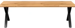 Firenze med krydsben 240x95x74cm eg natur/sort