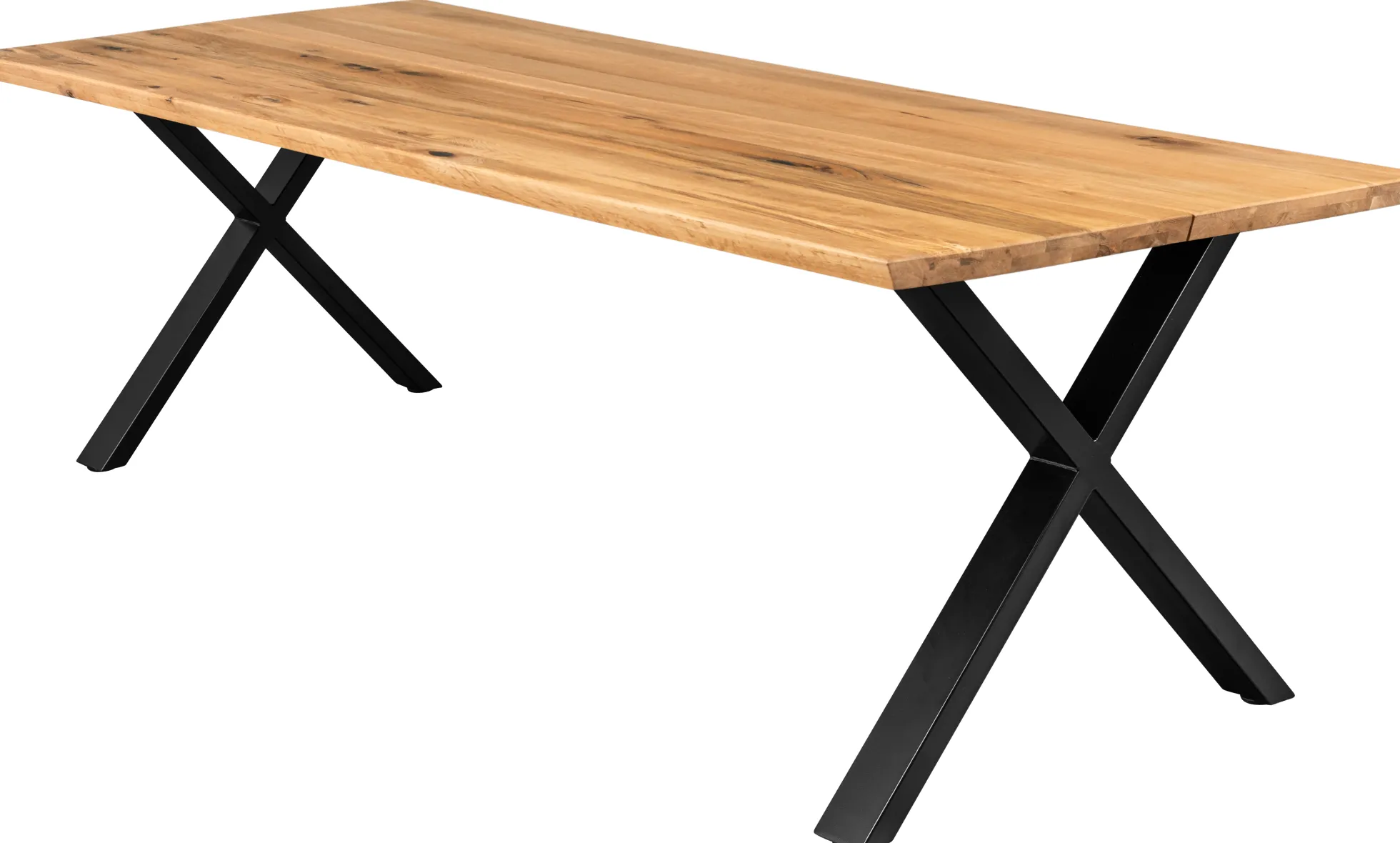 Firenze med krydsben 240x95x74cm eg natur/sort