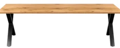 Firenze med krydsben 240x95x74cm eg natur/sort