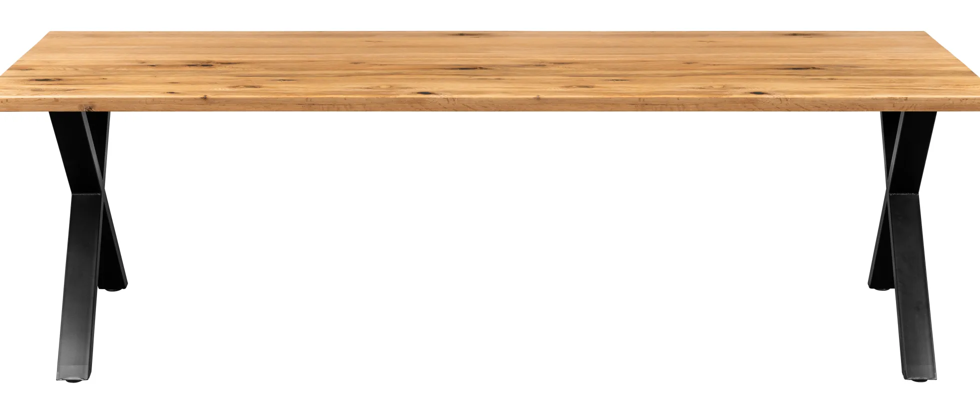 Firenze med krydsben 240x95x74cm eg natur/sort