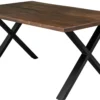 Firenze med krydsben 160x95x74cm eg smoked/sort