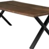 Firenze med krydsben 200x95x74cm eg smoked/sort