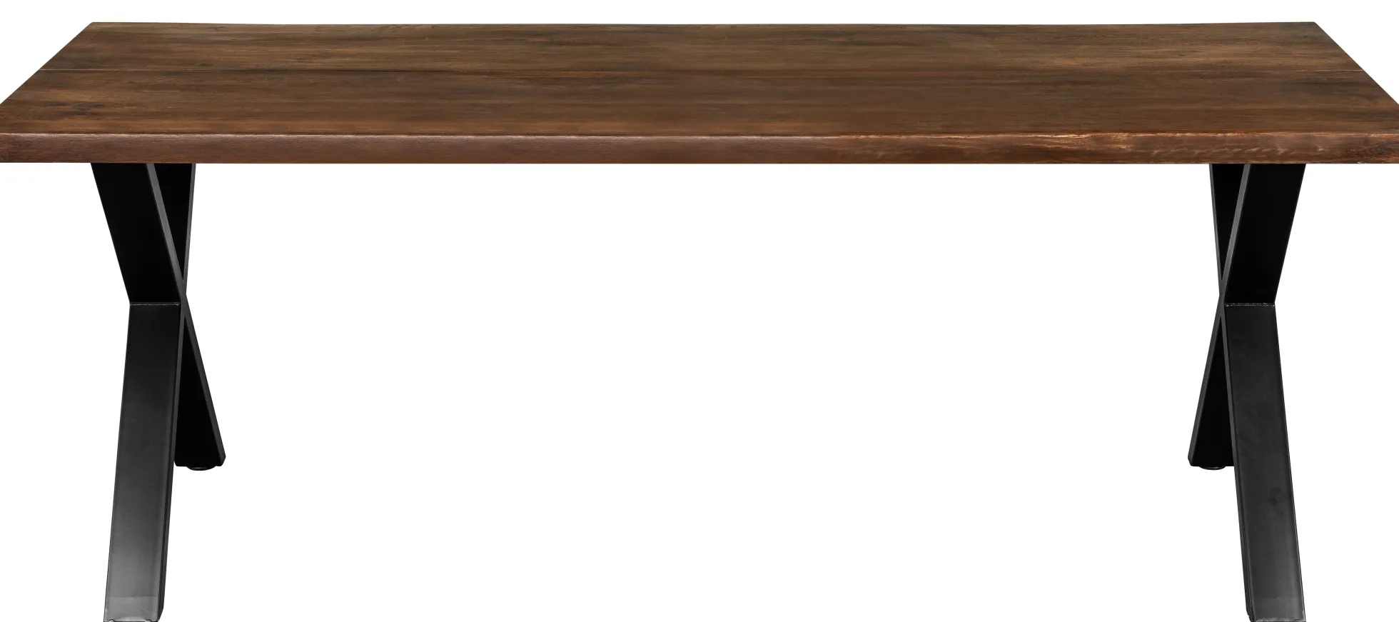 Firenze med krydsben 200x95x74cm eg smoked/sort