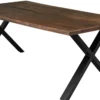 Firenze med krydsben 200x95x74cm eg smoked/sort