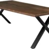 Firenze med krydsben 220x95x74cm eg smoked/sort