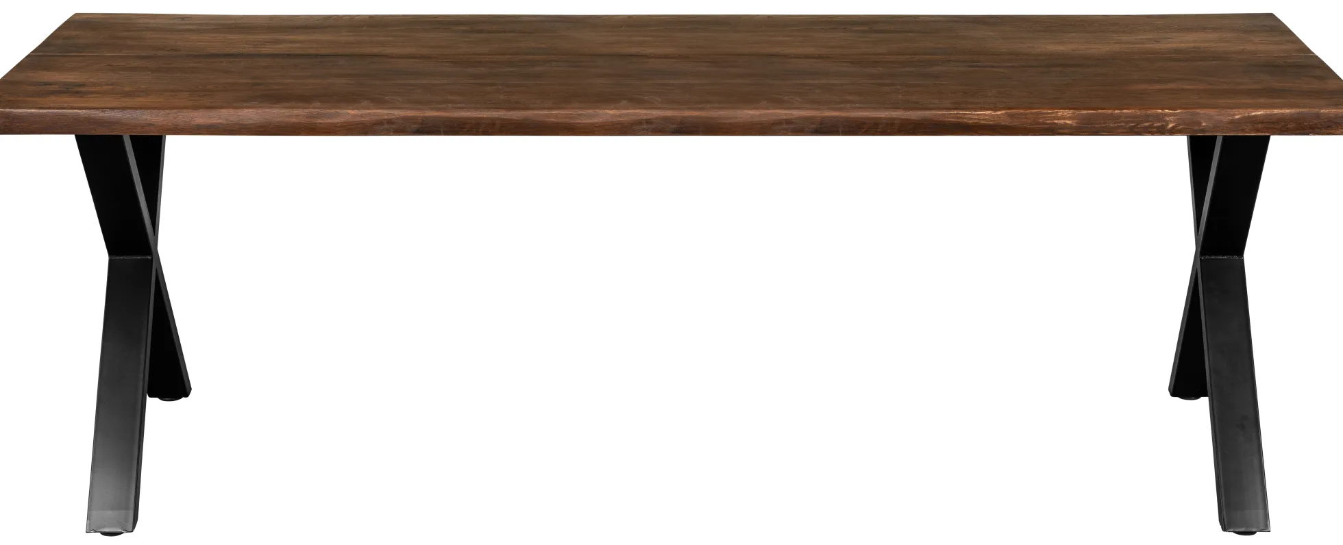 Firenze med krydsben 220x95x74cm eg smoked/sort