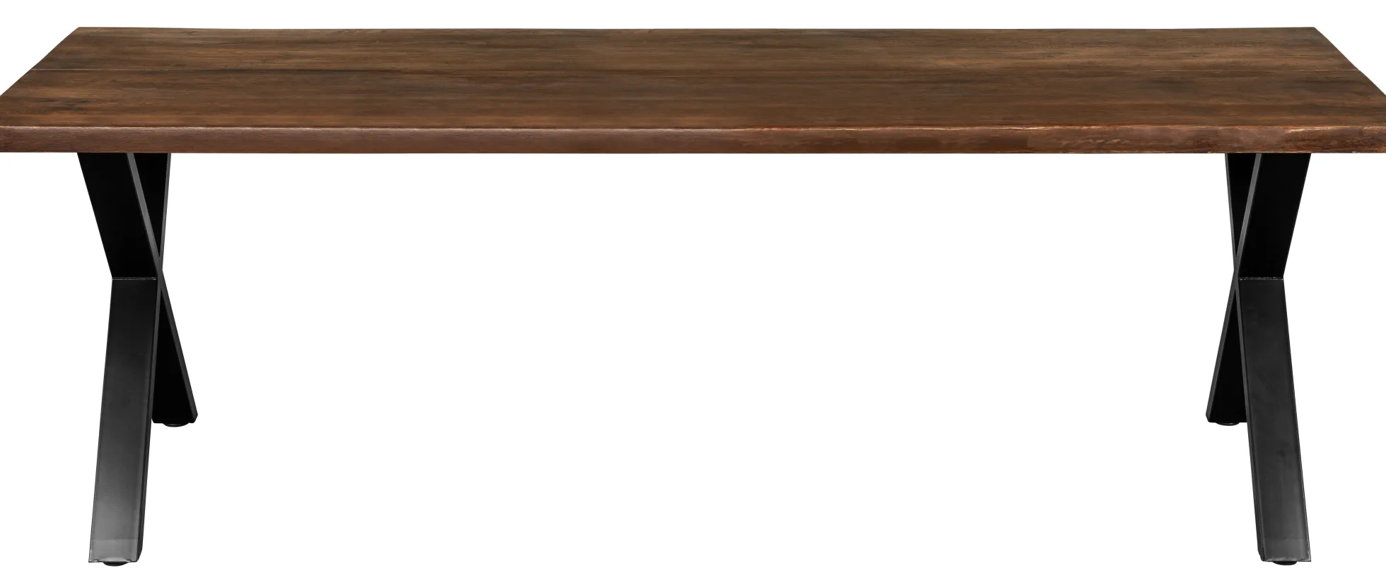 Firenze med krydsben 220x95x74cm eg smoked/sort