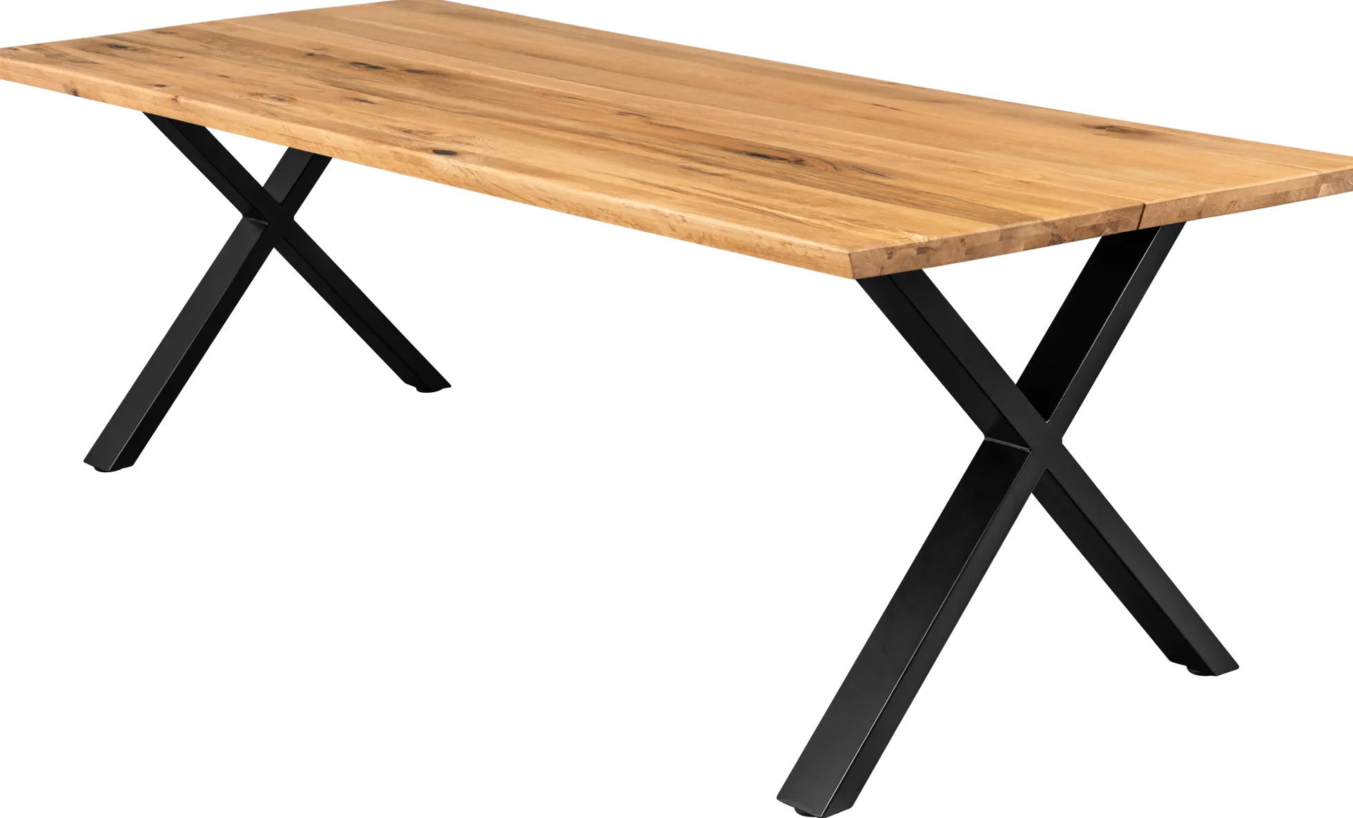 Firenze med krydsben 220x95x74cm natur/sort