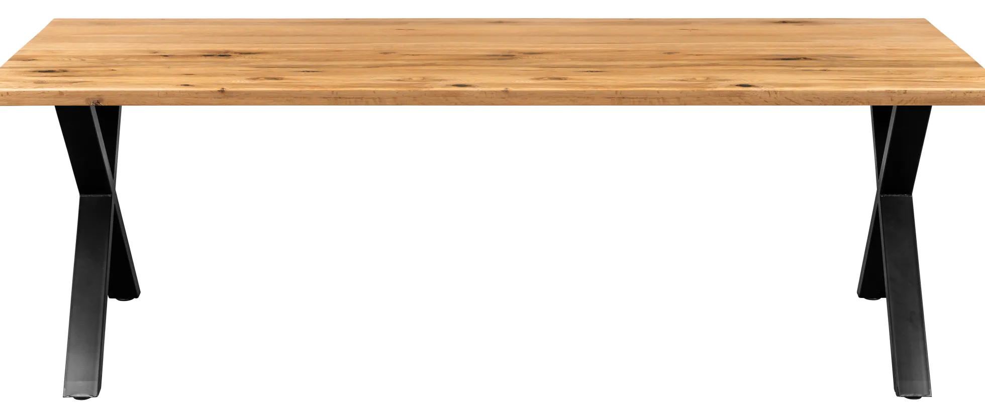 Firenze med krydsben 220x95x74cm natur/sort