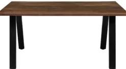 Firenze med skråben 160x95x74cm eg smoked/sort