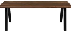 Firenze med skråben 200x95x74cm eg smoked/sort