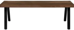Firenze med skråben 220x95x74cm eg smoked/sort
