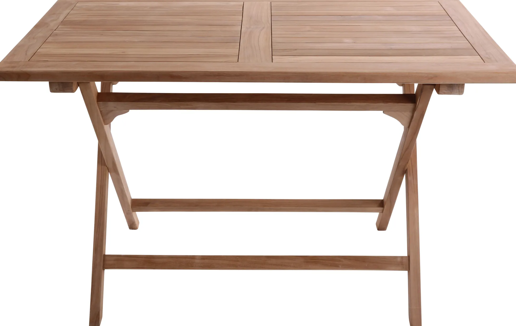 Foldbar havebord teaktræ 70x120x75,5cm