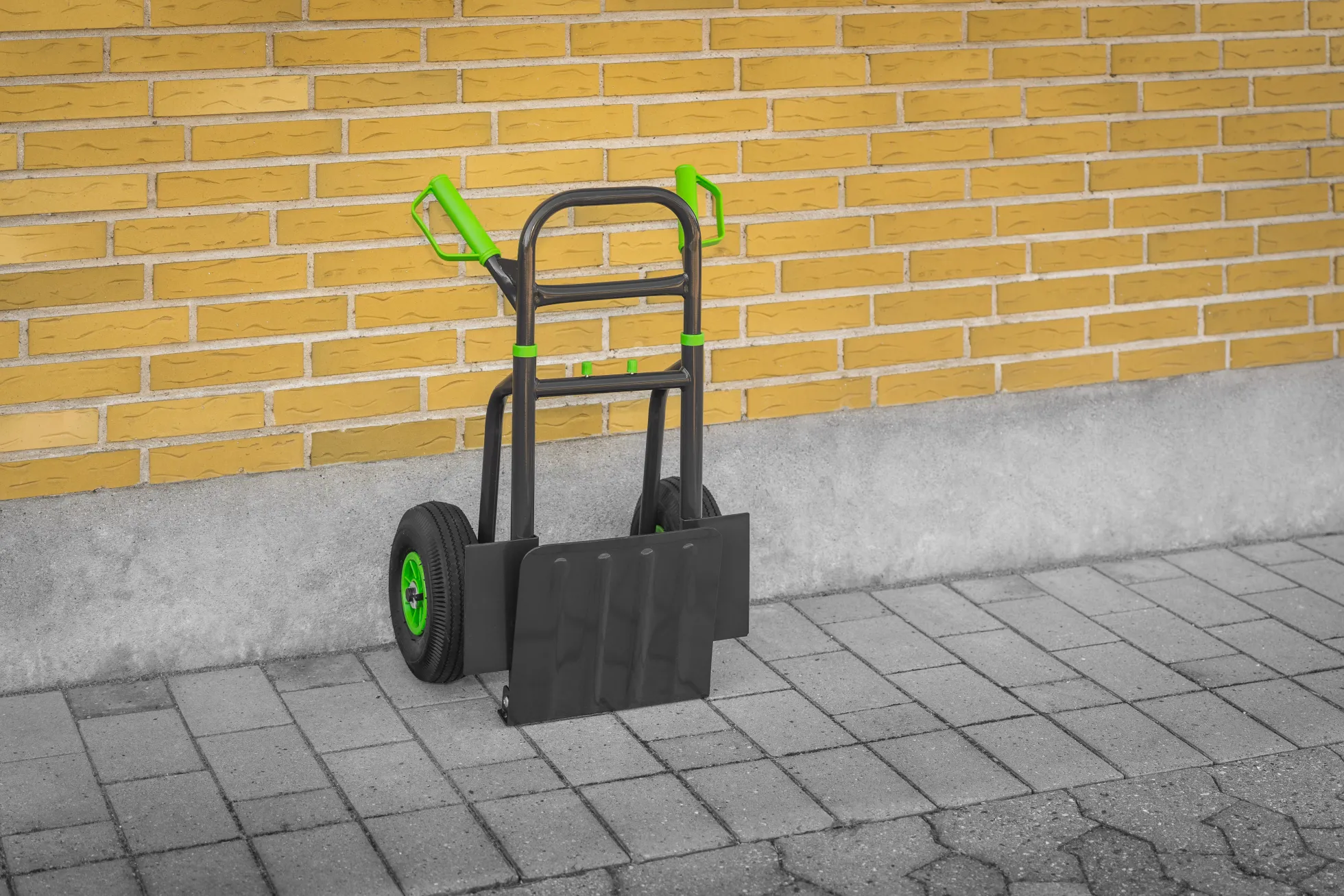 Foldbar sækkevogn med gummihjul