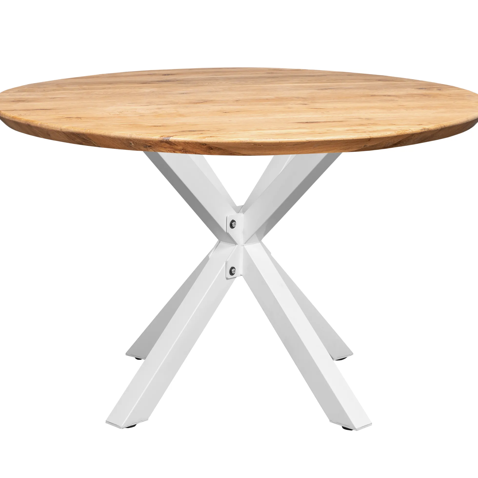 Forli 120x120x74cm eg natur/hvid