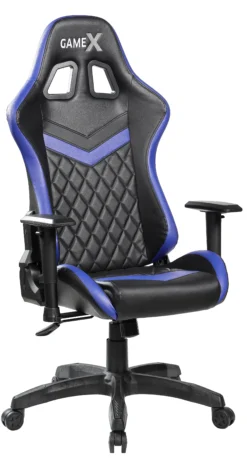 GameX Lopez kunstlæder sort/blå