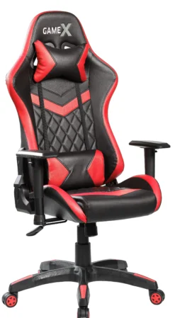 GameX Lopez kunstlæder sort/rød