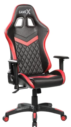 GameX Lopez kunstlæder sort/rød