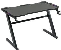 GameX med LED 120x60cm sort/sort