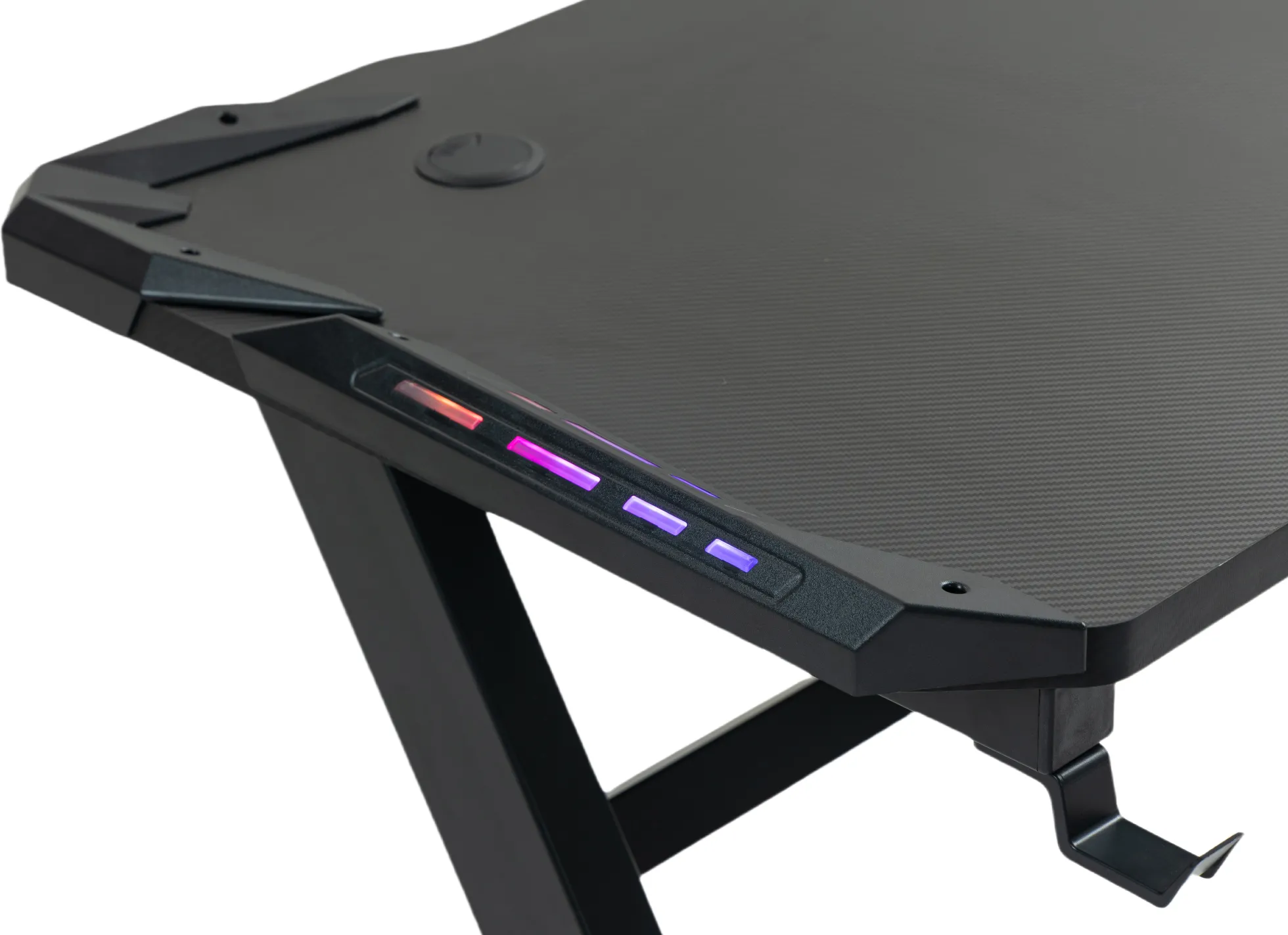 GameX med LED 120x60cm sort/sort