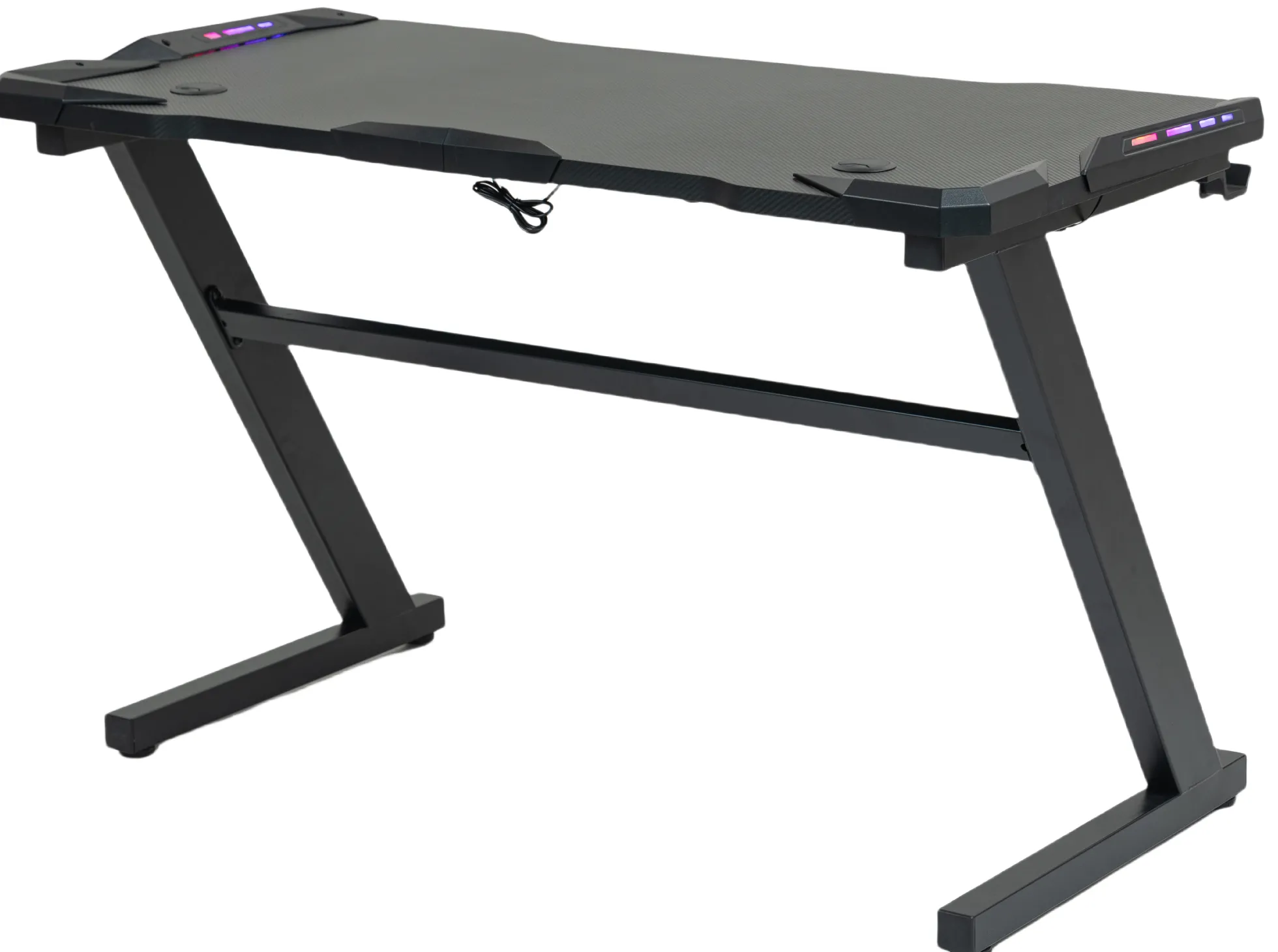 GameX med LED 120x60cm sort/sort