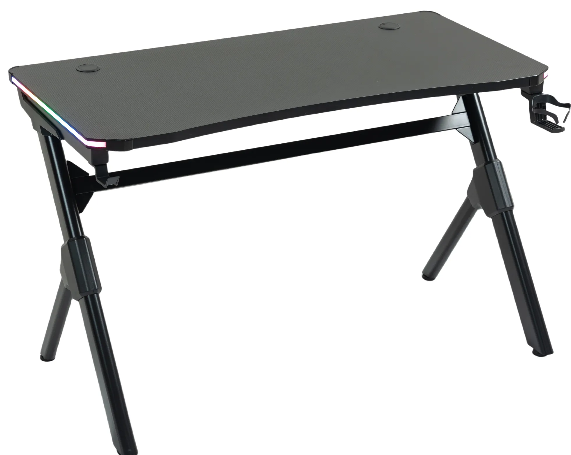 GameX med LED 120x60cm sort/sort
