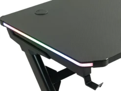 GameX med LED 120x60cm sort/sort