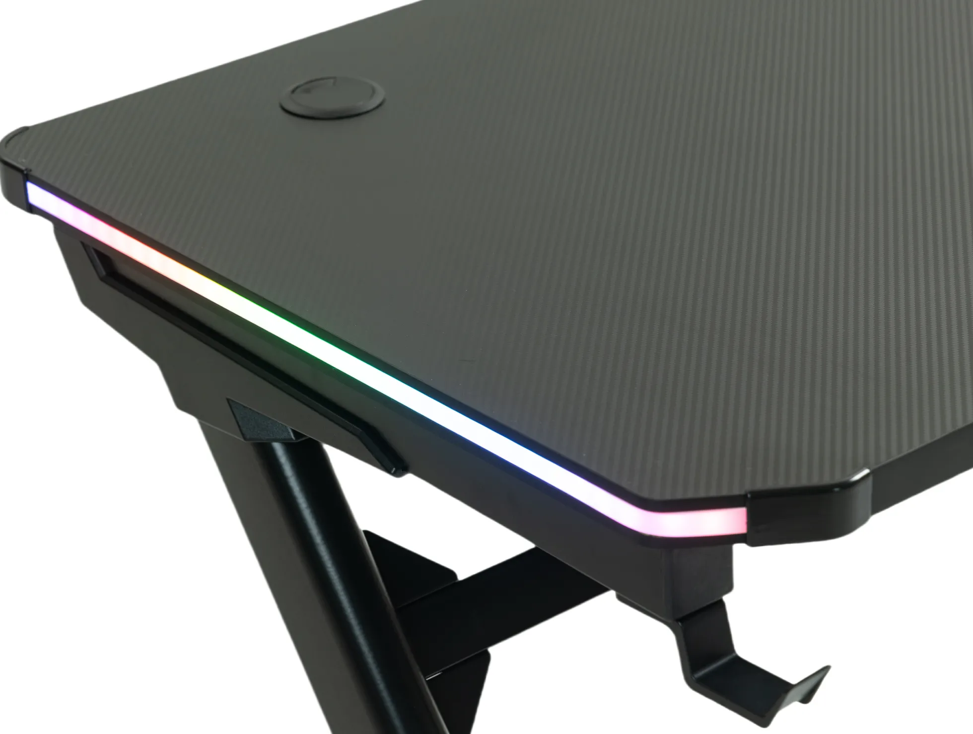 GameX med LED 120x60cm sort/sort