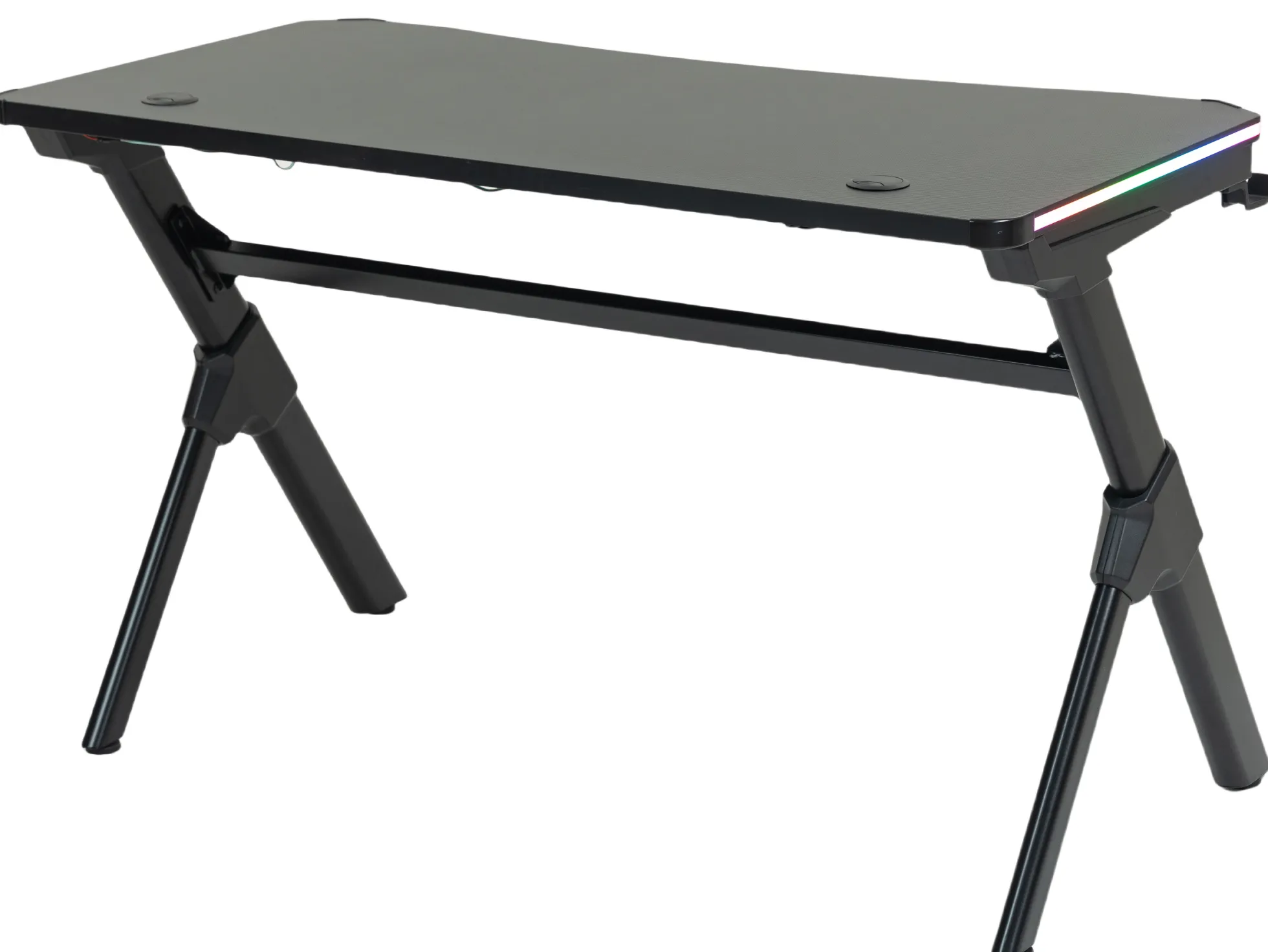 GameX med LED 120x60cm sort/sort