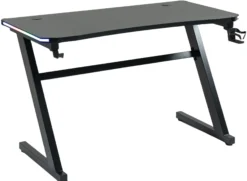 GameX med LED 120x60cm sort/sort
