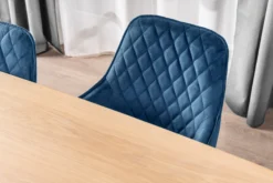 Hanne velour mørkeblå