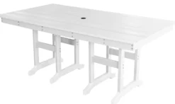 Havebord komposit hvid