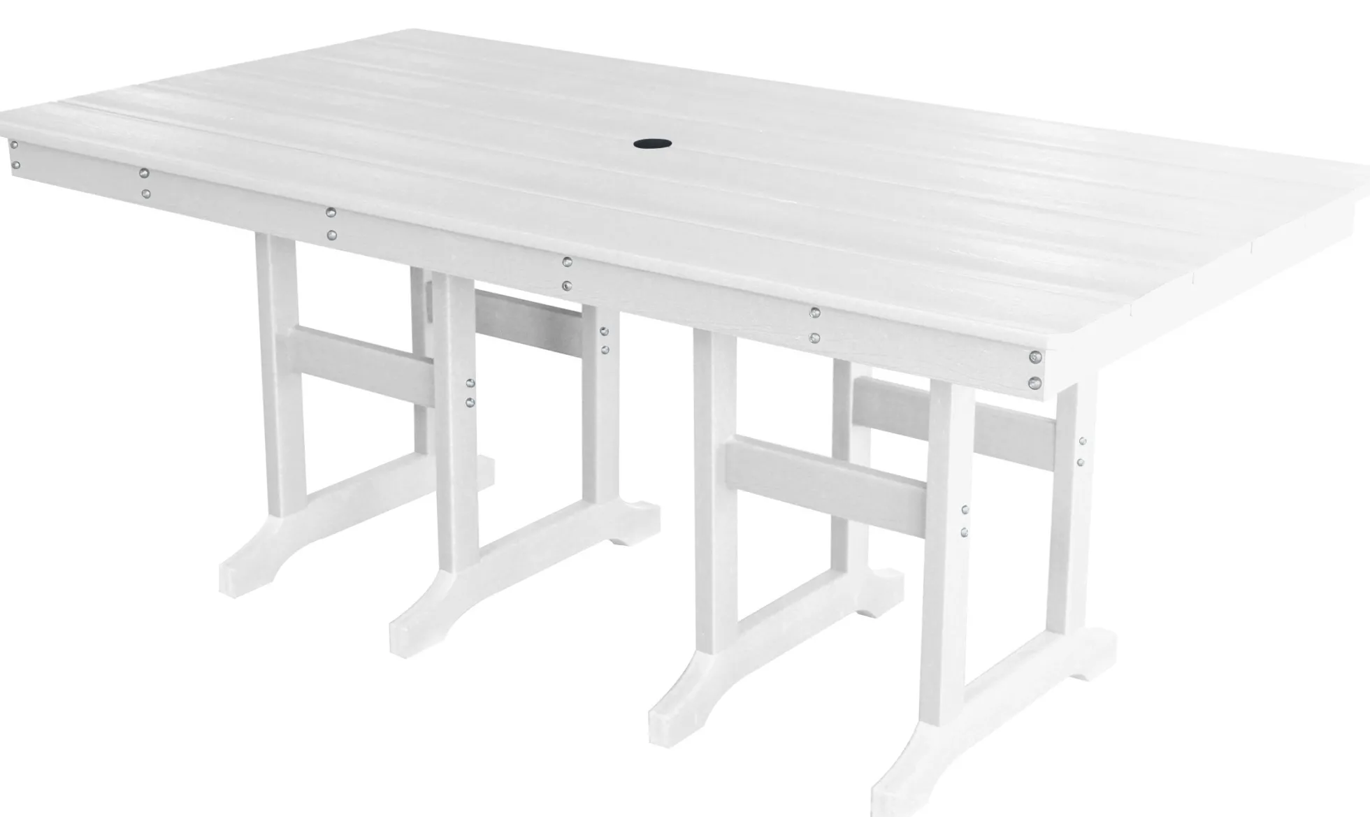 Havebord komposit hvid